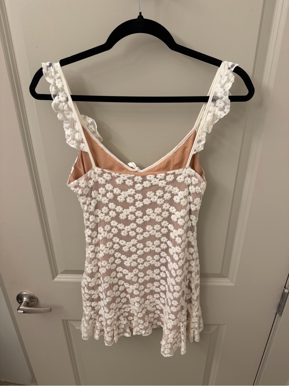 MAJORELLE White Floral Lace Mini Dress - Picture 3 of 3